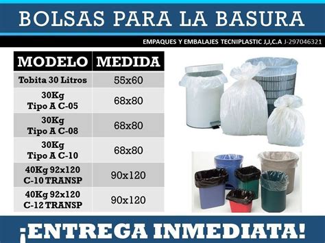 bolsas de basura 30 litros medidas - Medidas de bolsas de basura – lilimpieza.com.